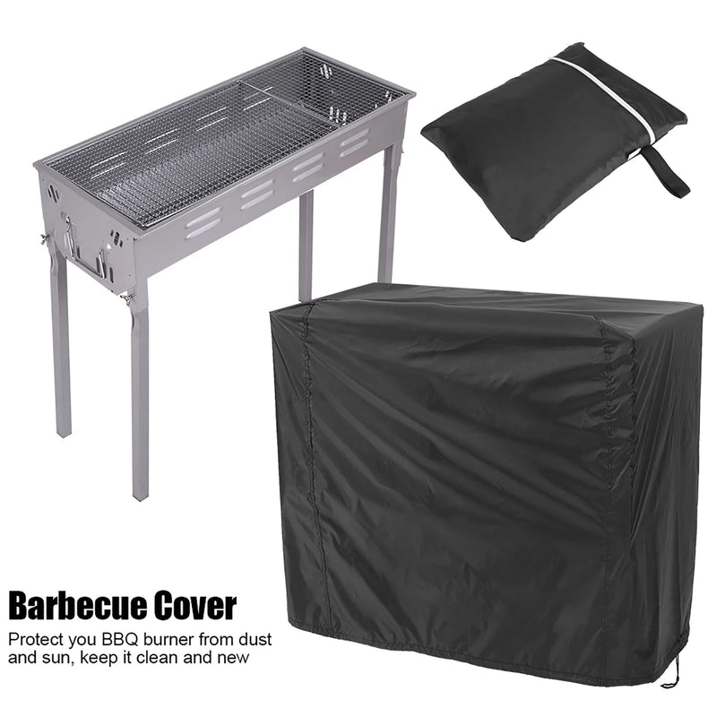 Housse de barbecue imperméable en polyester enduit PU avec cordon de serrage, 3 tailles