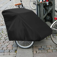 Housse de remorque de vélo imperméable en Oxford 420D noire, 140 x 84 x 100 cm
