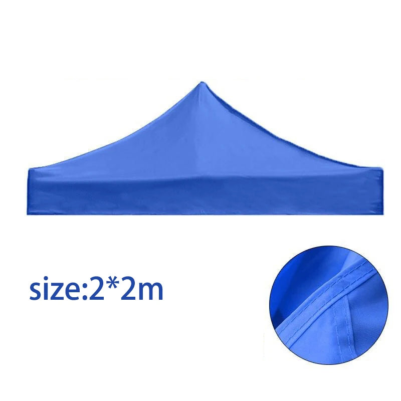 Toit de tonnelle 3x3 ou 2x2 m en Oxford 420D imperméable, rouge ou bleu