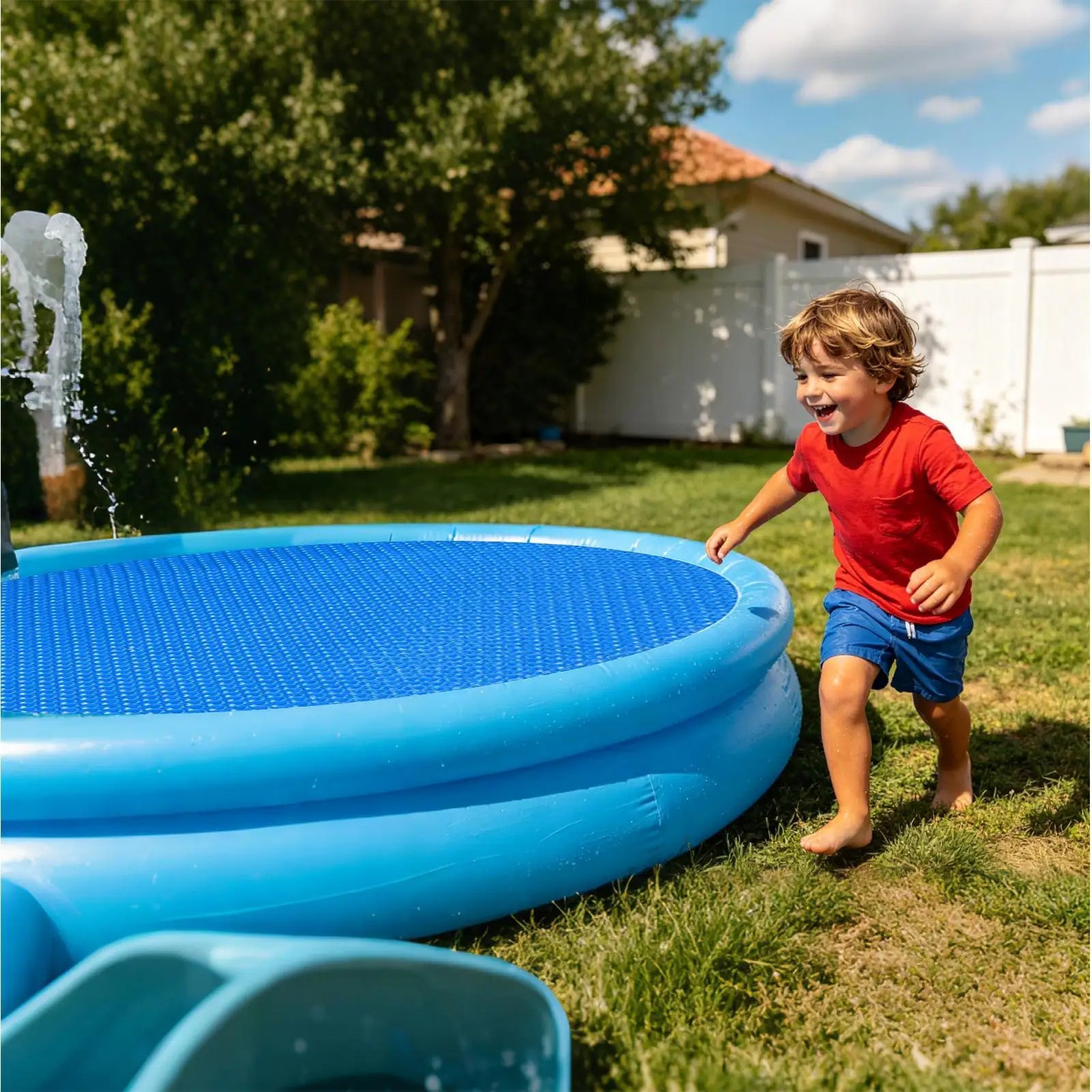 Couverture solaire ronde à bulles pour piscine, spa et jacuzzi, de 1,83 à 3,05 m