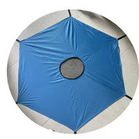 Toit de trampoline pare-soleil hexagonal en Oxford imperméable anti-UV, 183, 244 ou 305 cm