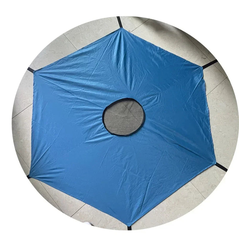 Toit de trampoline pare-soleil hexagonal en Oxford imperméable anti-UV, 183, 244 ou 305 cm