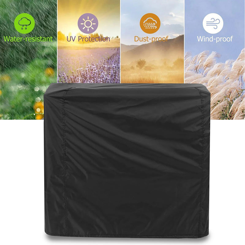 Housse de barbecue imperméable en polyester enduit PU avec cordon de serrage, 3 tailles
