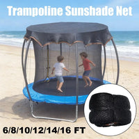 Housse trampoline pare-soleil en filet maille anti-UV, pour trampoline de 1,83 à 4,88 m