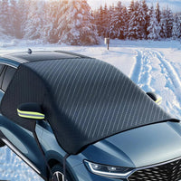 Housse de pare-brise anti-neige en tissu Oxford 263 x 117 cm avec sangles de fixation