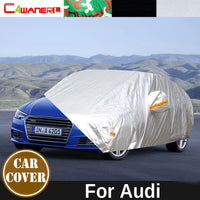 Housse voiture pour Audi A4, A5, Q7 et A7, polyester 190T anti-UV avec fermeture de portière