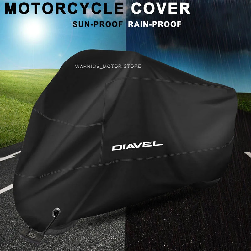 Housse moto pour Ducati Diavel 2011-2015, imperméable, élastique, sac de rangement