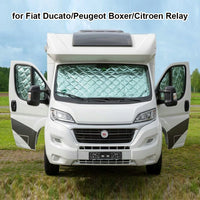 Pare-soleil intérieur thermique 7 couches à ventouses pour Fiat Ducato 2006-2022, Peugeot Boxer, Citroën Relay