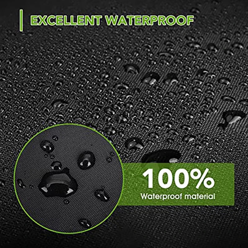 Housse de salon de jardin noire imperméable Oxford 210D pour canapé d'extérieur