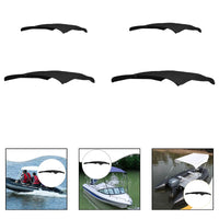 Toile de remplacement pour bimini de bateau 3 arceaux, noire, Oxford PVC, 4 tailles
