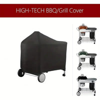 Housse barbecue pour Weber Performer Deluxe 22 pouces, polyester imperméable, 123 x 65 x 101 cm