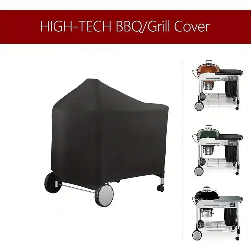 Housse barbecue pour Weber Performer Deluxe 22 pouces, polyester imperméable, 123 x 65 x 101 cm