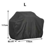Housse barbecue noire 190D imperméable anti-UV, 7 dimensions rondes et rectangulaires