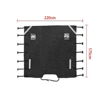 Housse avant de remorquage pour caravane, Oxford 210D imperméable et anti-UV, 220 x 175 cm