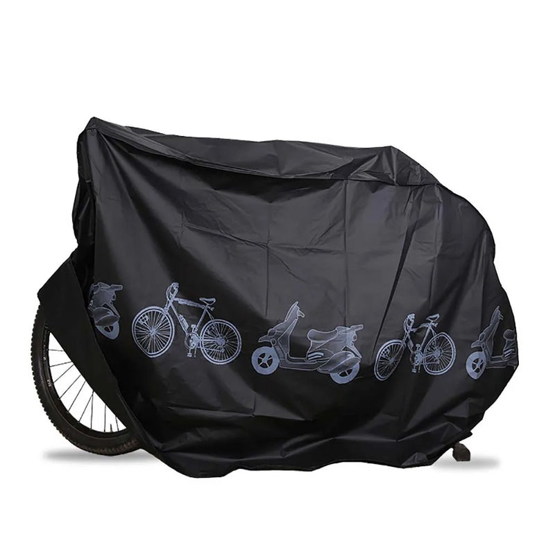 Housse de vélo en EVA imperméable avec bandes auto-agrippantes, gris ou noir, anti-pluie et anti-soleil