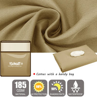 Voile d'ombrage rectangulaire anti-UV pour patio et terrasse, polyester 185 g/m², 7 coloris