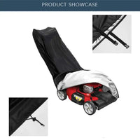 Housse tondeuse à gazon imperméable avec boucle coupe-vent, 193 x 108 x 66 cm