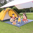 Bâche de sol de camping Oxford 210D avec œillets et sac, 5 tailles