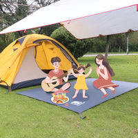 Bâche de sol de camping Oxford 210D avec œillets et sac, 5 tailles