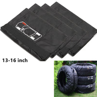 Housses de pneus de voiture, lot de 4, sangles noires ou rouges, 13 à 20 pouces