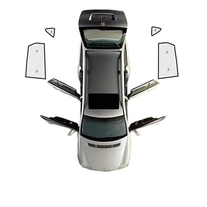 Pare-soleil voiture pour Nissan Qashqai J11 Tekna 2014-2021, à ventouses, aluminium double face