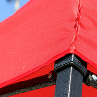 Toit de tonnelle 3x3 ou 2x2 m en Oxford 420D imperméable, rouge ou bleu