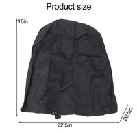 Housse de barbecue portable en tissu Oxford 600D imperméable et anti-UV, 57 x 52 x 41 cm