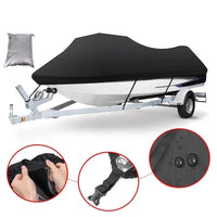 Housse jet ski remorquable en Oxford 210D noire, 3 tailles de 3,6 x 2,5 à 4,2 x 3 m