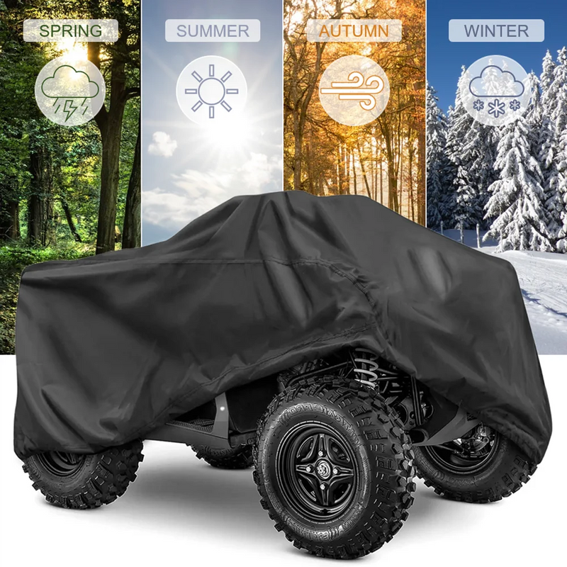 Housse quad universelle Oxford 210D noire, imperméable et anti-UV, 2 tailles