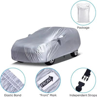 Housse voiture pour Hyundai Kona 2018-2025, Oxford 210D argentée, imperméable, ourlet élastique