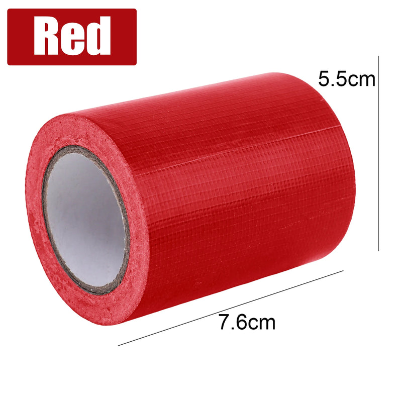 Ruban adhésif de réparation bâche 7,6 cm, rouleaux de 10 m, noir, vert ou rouge