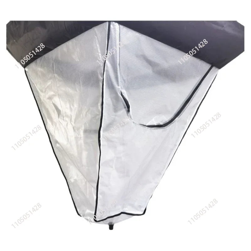 Housse de nettoyage pour climatiseur de plafond en maille, fermeture éclair, tuyau 3 m