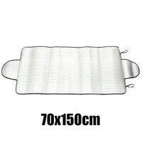 Pare-soleil pare-brise voiture pliable en aluminium, de 130 x 60 à 150 x 80 cm