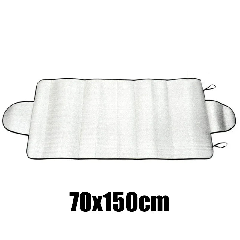 Pare-soleil pare-brise voiture pliable en aluminium, de 130 x 60 à 150 x 80 cm