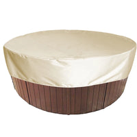 Housse ronde de spa imperméable anti-UV, 4 coloris, 6 tailles de 160 à 215 cm