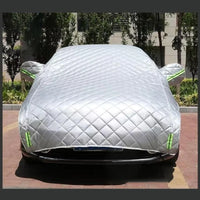 Demi-housse voiture anti-grêle épaisse 3 couches, Oxford, coton et polyester, 4 tailles de 5,2 à 5,8 m