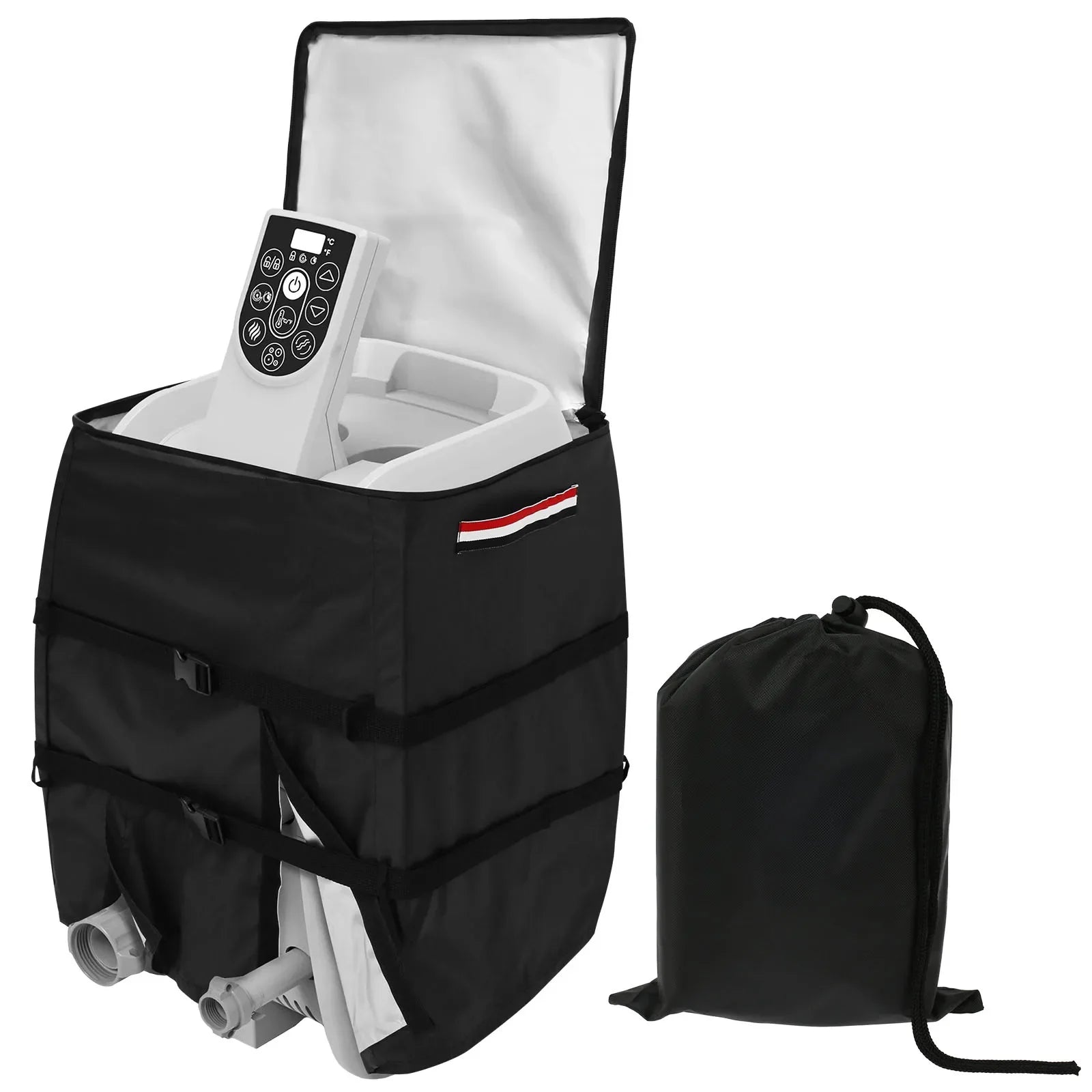 Housse de pompe de spa gonflable 43 x 38 x 54 cm, polyester 420D imperméable