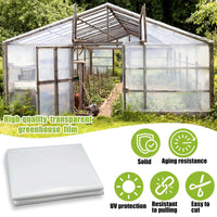 Bâche transparente pour serre en film polyéthylène anti-buée et isolant, 2x10 m ou 3x6 m
