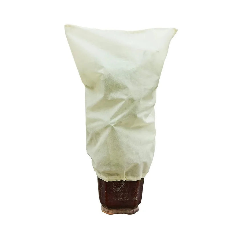 Housse d'hivernage à cordon pour plantes, blanc, beige ou vert, 60x80 à 120x180 cm