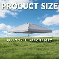 Toit de remplacement pour tonnelle pliante 3 x 3 m, Oxford imperméable, 6 coloris