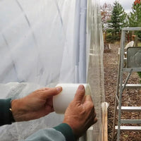 Ruban adhésif transparent pour film de serre et bâche, 10 m, de 40 à 200 mm