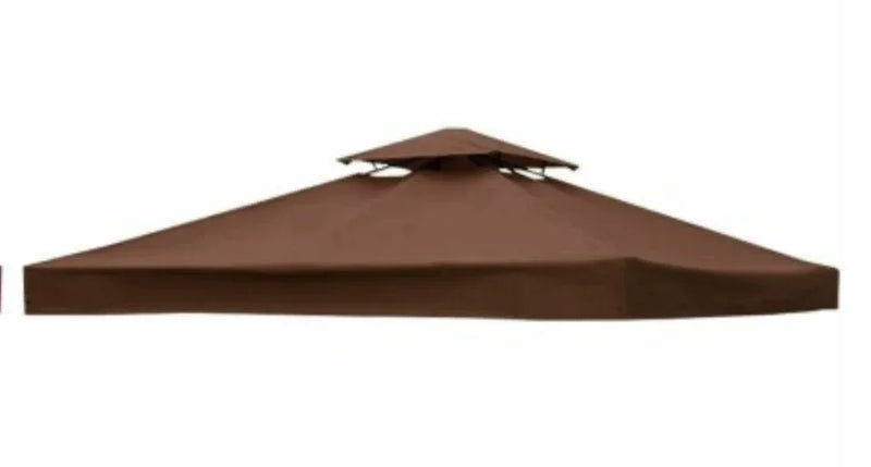Bâche de tonnelle 3 x 3 m de remplacement, toit simple ou double, polyester 300D