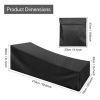 Housse bain de soleil imperméable Oxford, 2 coloris, 210 x 75 ou 210 x 150 cm