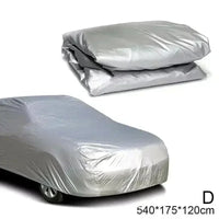 Housse de voiture universelle en PEVA argentée, anti-UV, anti-neige, 4 tailles de 4 à 5,40 m