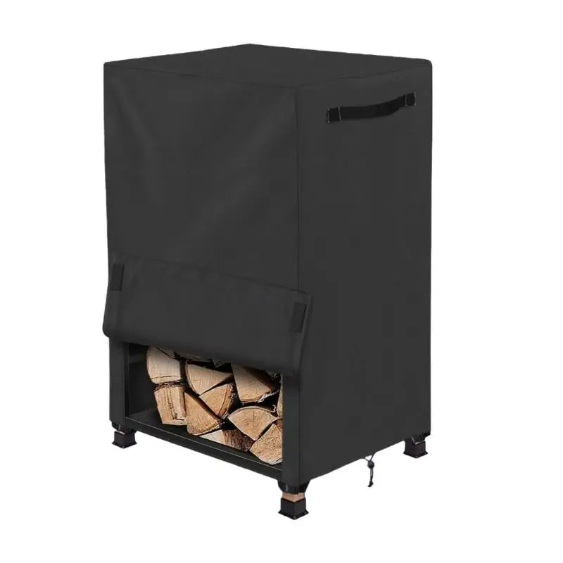 Housse pour petit rack à bûches Oxford 600D imperméable avec poignée, 43 x 36 x 76 cm