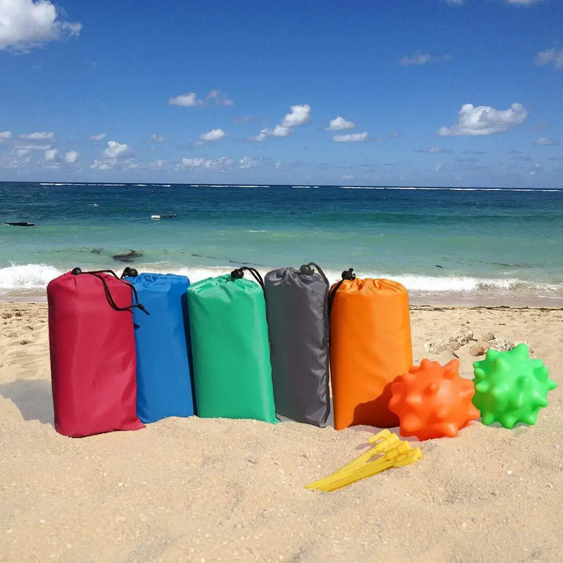 Bâche de camping ultralégère polyester 210T, 6 points d'attache, 4 tailles, 8 coloris