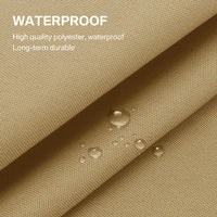 Voile d'ombrage imperméable anti-UV en polyester 160 g/m², triangle, carré ou rectangle