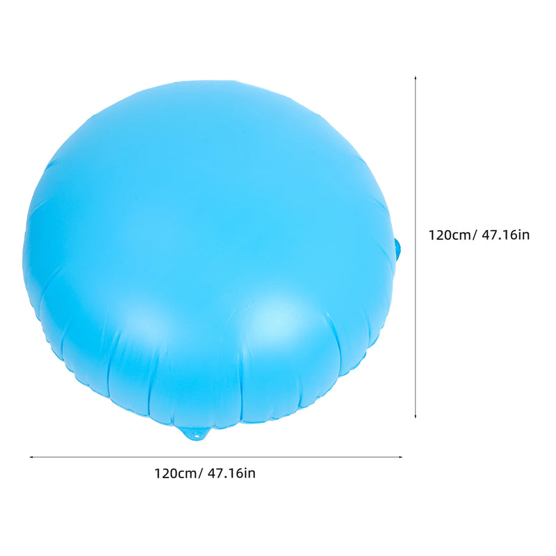 Coussin d'hivernage rond gonflable pour piscine hors sol, PVC bleu ciel, 120 x 120 cm