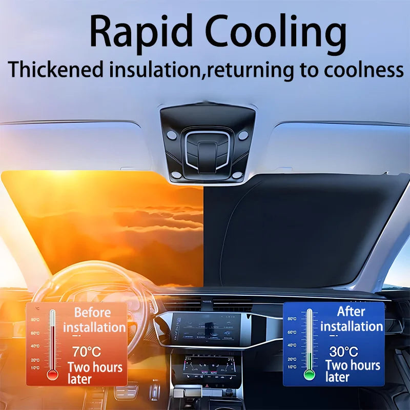 Pare-soleil de voiture pour Skoda Octavia MK4 NX (2019-2025), pare-brise avant réfléchissant pliable