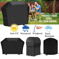 Housse barbecue extérieur imperméable anti-UV pour grill à gaz ou charbon, 6 modèles